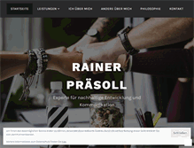 Tablet Screenshot of praesoll.com